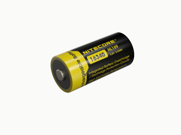 Аккумулятор NITECORE NL169 RCR123/16340 2A (Li-Ion 950mAh*3.6V=3,42Wh)